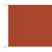 vidaXL vertikāla markīze, sarkanbrūna, 140x600 cm, Oksfordas audums