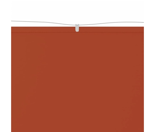 vidaXL vertikāla markīze, sarkanbrūna, 140x600 cm, Oksfordas audums