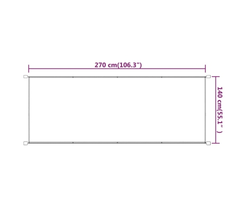 vidaXL vertikāla markīze, zila, 140x270 cm, Oksfordas audums