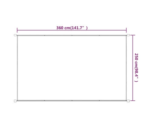 vidaXL vertikāla markīze, zila, 250x360 cm, Oksfordas audums