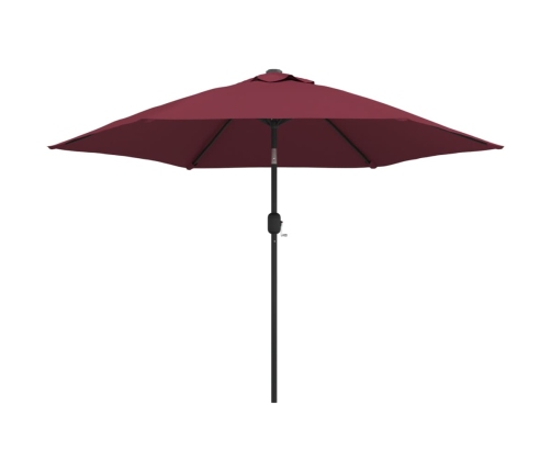 Dārza Saulessargs Ar Led Gaismiņām Un Tērauda Kātu, 300 Cm Vidaxl