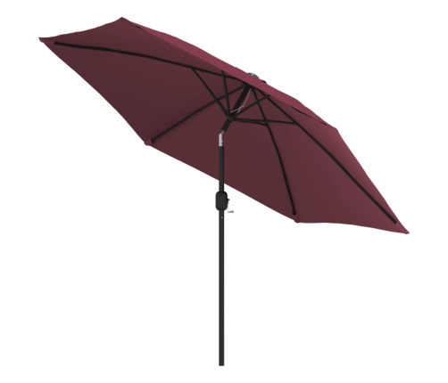 Dārza Saulessargs Ar Led Gaismiņām Un Tērauda Kātu, 300 Cm Vidaxl