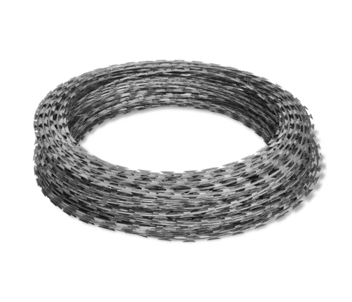 vidaXL dzeloņstieples, 2 gab., cinkots tērauds, 100 m