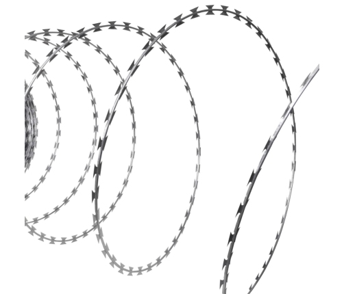vidaXL dzeloņstieples, 2 gab., cinkots tērauds, 100 m