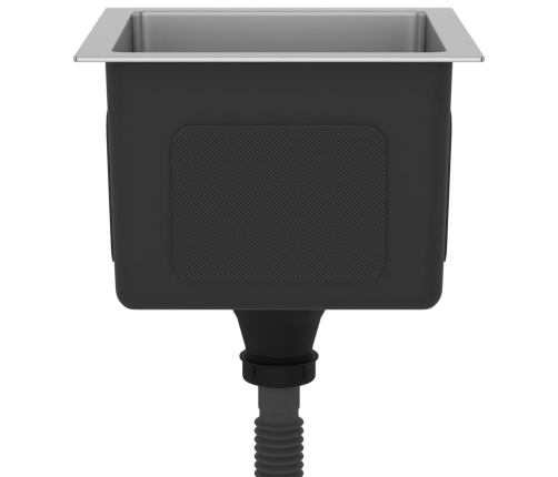 vidaXL virtuves izlietne, nerūsējošs tērauds