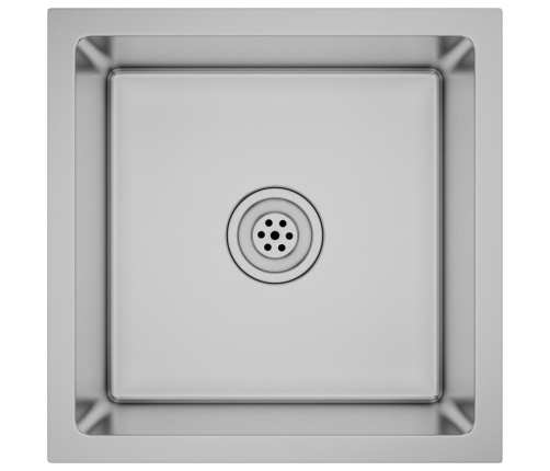 vidaXL virtuves izlietne, nerūsējošs tērauds