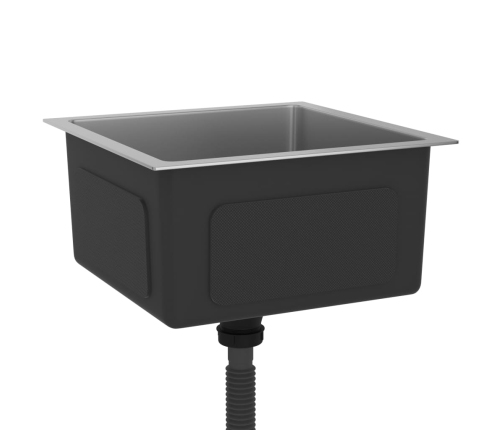 vidaXL virtuves izlietne, nerūsējošs tērauds