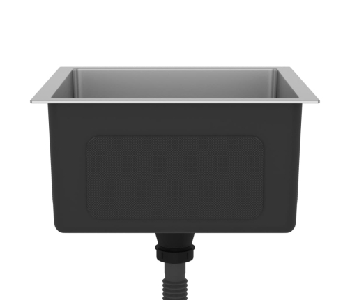 vidaXL virtuves izlietne, nerūsējošs tērauds