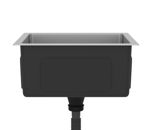 vidaXL virtuves izlietne, nerūsējošs tērauds