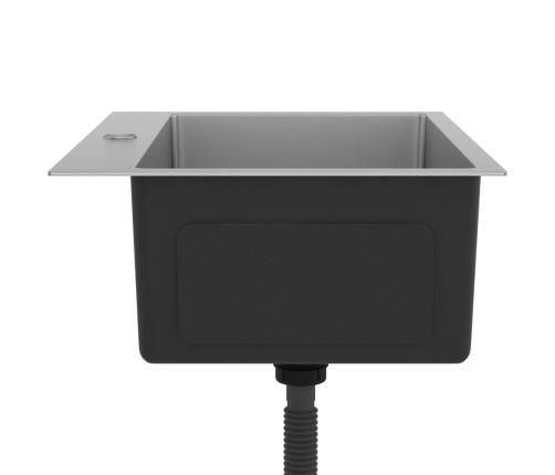 vidaXL virtuves izlietne, nerūsējošs tērauds