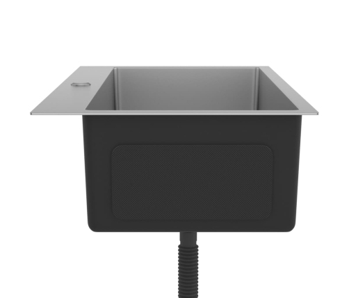 vidaXL virtuves izlietne, nerūsējošs tērauds