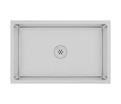 vidaXL virtuves izlietne, nerūsējošs tērauds