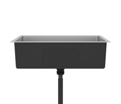 vidaXL virtuves izlietne, nerūsējošs tērauds