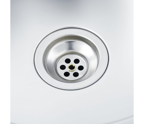 vidaXL virtuves izlietne, nerūsējošs tērauds