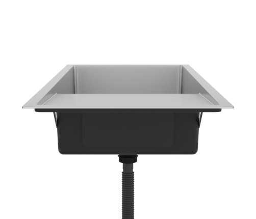 vidaXL virtuves izlietne, nerūsējošs tērauds