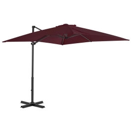 Dārza Saulessargs Ar Alumīnija Kātu, 250X250 Cm, Bordo Sarkans Vidaxl Dārza Saulessargs Ar Alumīnija Kātu, 250X250 Cm, Bordo Sarkans Vidaxl