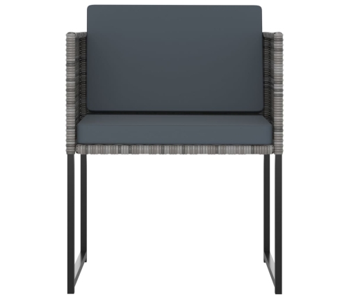 vidaXL 11-daļīgs dārza mēbeļu komplekts ar matračiem, PE rotangpalma