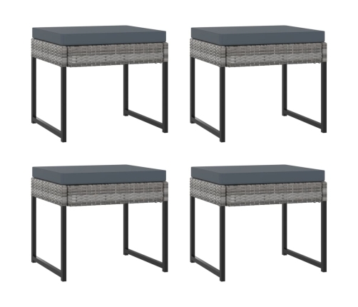 vidaXL 11-daļīgs dārza mēbeļu komplekts ar matračiem, PE rotangpalma