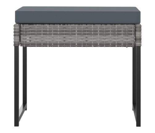 vidaXL 11-daļīgs dārza mēbeļu komplekts ar matračiem, PE rotangpalma