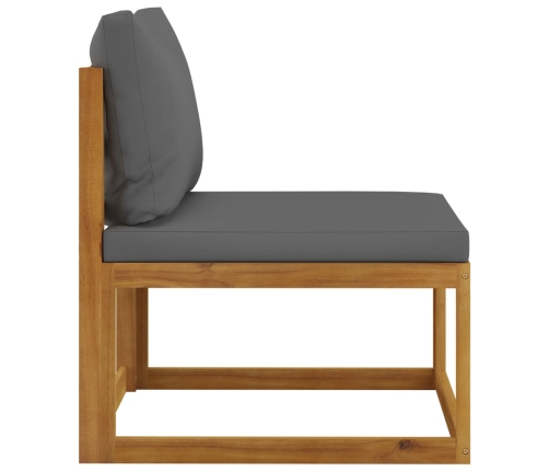 10-Daļīgs Dārza Atpūtas Mēbeļu Komplekts Ar Matračiem, Akācija Vidaxl