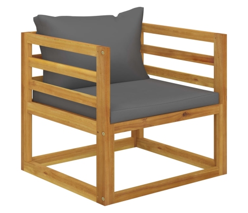 10-Daļīgs Dārza Atpūtas Mēbeļu Komplekts Ar Matračiem, Akācija Vidaxl