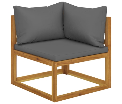 11-Daļīgs Dārza Atpūtas Mēbeļu Komplekts Ar Matračiem, Akācija Vidaxl