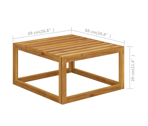 10-Daļīgs Dārza Atpūtas Mēbeļu Komplekts Ar Matračiem, Akācija Vidaxl