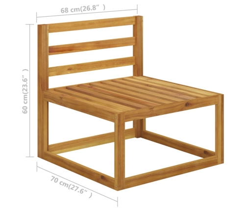 10-Daļīgs Dārza Atpūtas Mēbeļu Komplekts Ar Matračiem, Akācija Vidaxl