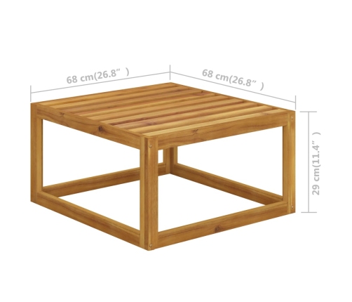 11-Daļīgs Dārza Atpūtas Mēbeļu Komplekts Ar Matračiem, Akācija Vidaxl