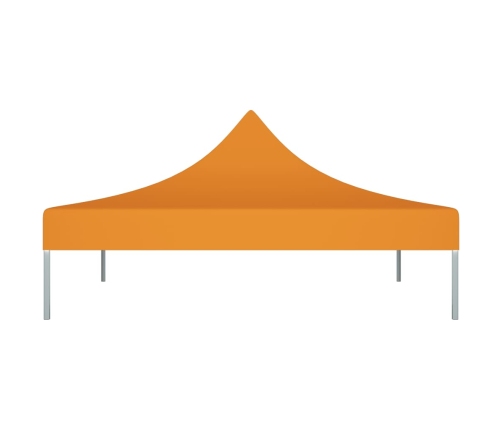 vidaXL dārza nojumes jumts, 3x3 m, oranžs, 270 g/m²