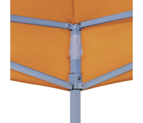 vidaXL dārza nojumes jumts, 3x3 m, oranžs, 270 g/m²
