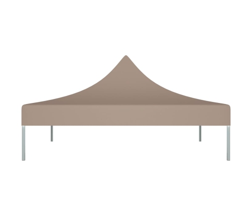 vidaXL dārza nojumes jumts, 3x3 m, pelēkbrūns, 270 g/m²