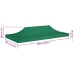 vidaXL dārza nojumes jumts, 6x3 m, zaļš, 270 g/m²