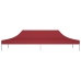 vidaXL dārza nojumes jumts, 6x3 m, vīnsarkans, 270 g/m²