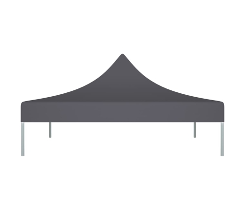 vidaXL dārza nojumes jumts, 2x2 m, antracītpelēks, 270 g/m²