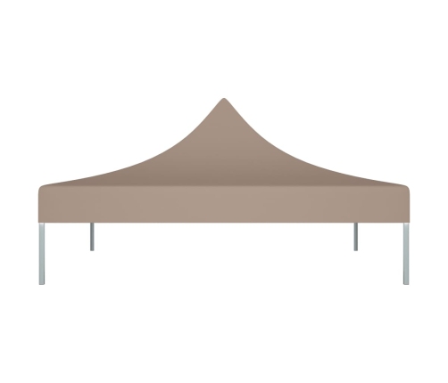 vidaXL dārza nojumes jumts, 2x2 m, pelēkbrūns, 270 g/m²