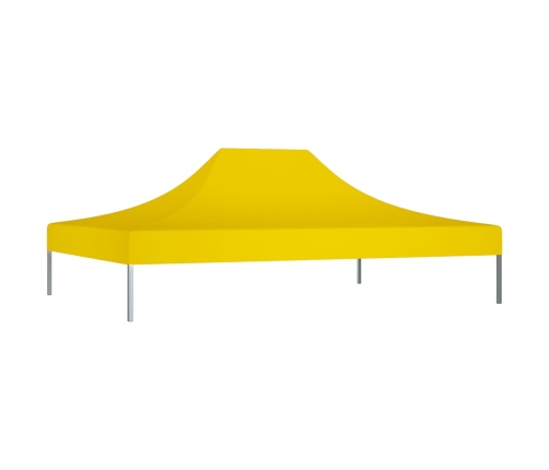 vidaXL dārza nojumes jumts, 4x3 m, dzeltens, 270 g/m²