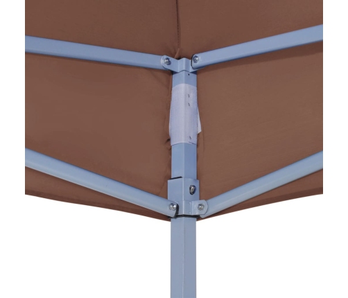 vidaXL dārza nojumes jumts, 4,5x3 m, brūns, 270 g/m²