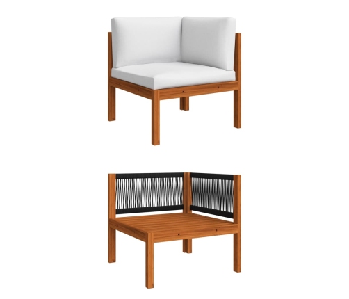 10-Daļīgs Dārza Atpūtas Mēbeļu Komplekts Ar Matračiem, Akācija Vidaxl