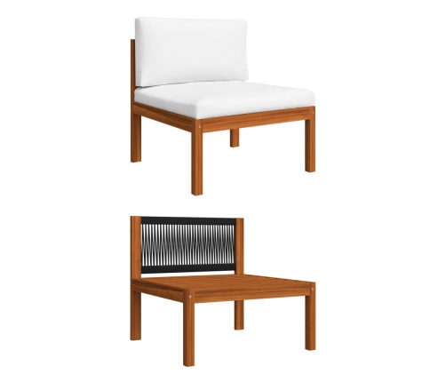 10-Daļīgs Dārza Atpūtas Mēbeļu Komplekts Ar Matračiem, Akācija Vidaxl