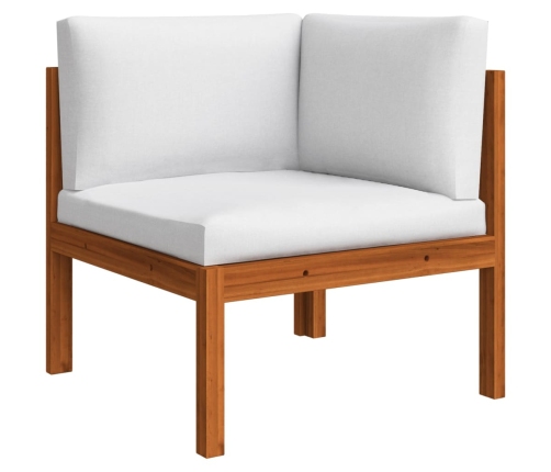 vidaXL 11-daļīgs dārza atpūtas mēbeļu komplekts ar matračiem, akācija