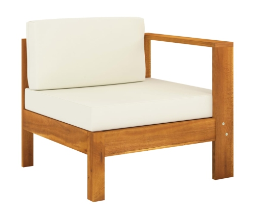 vidaXL 10-daļīgs dārza atpūtas mēbeļu komplekts ar spilveniem, akācija