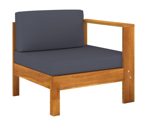 vidaXL 10-daļīgs dārza mēbeļu komplekts ar spilveniem, akācijas koks