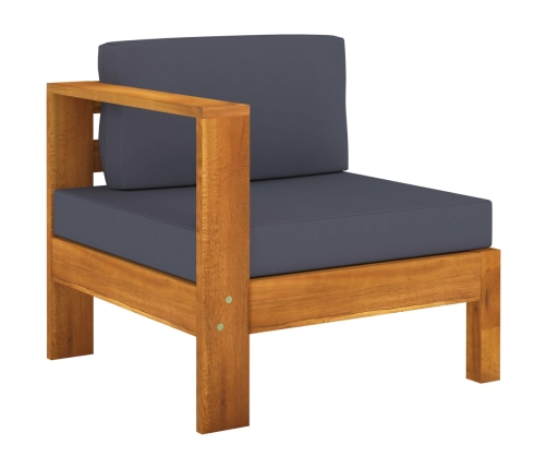 vidaXL 10-daļīgs dārza mēbeļu komplekts ar spilveniem, akācijas koks