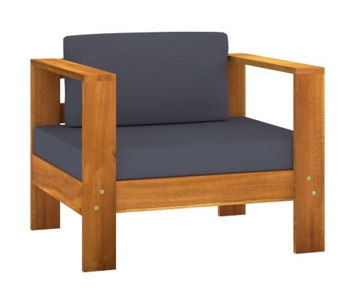 vidaXL 10-daļīgs dārza mēbeļu komplekts ar spilveniem, akācijas koks