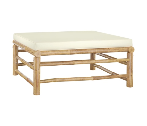 vidaXL 10-daļīgs dārza atpūtas mēbeļu komplekts ar matračiem, bambuss