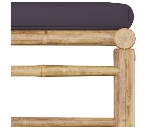 vidaXL 10-daļīgs dārza atpūtas mēbeļu komplekts ar matračiem, bambuss