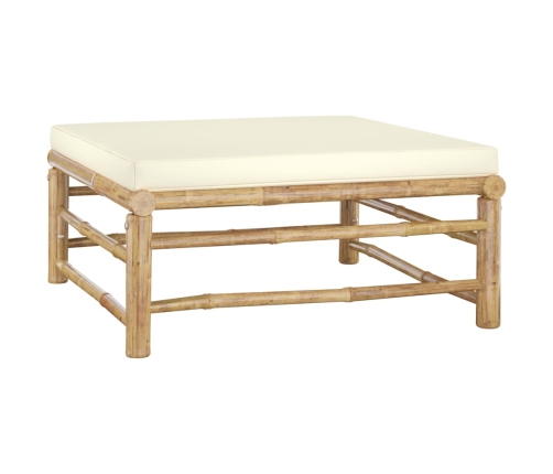 vidaXL 11-daļīgs dārza atpūtas mēbeļu komplekts ar matračiem, bambuss