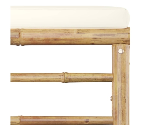 vidaXL 11-daļīgs dārza atpūtas mēbeļu komplekts ar matračiem, bambuss