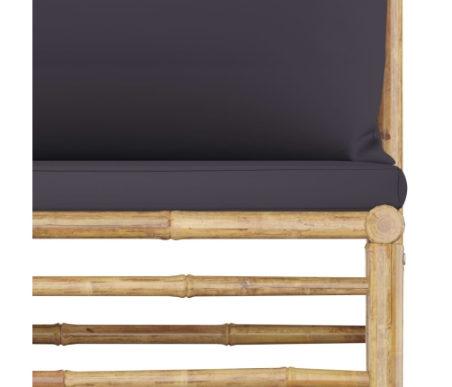 vidaXL 11-daļīgs dārza atpūtas mēbeļu komplekts ar matračiem, bambuss